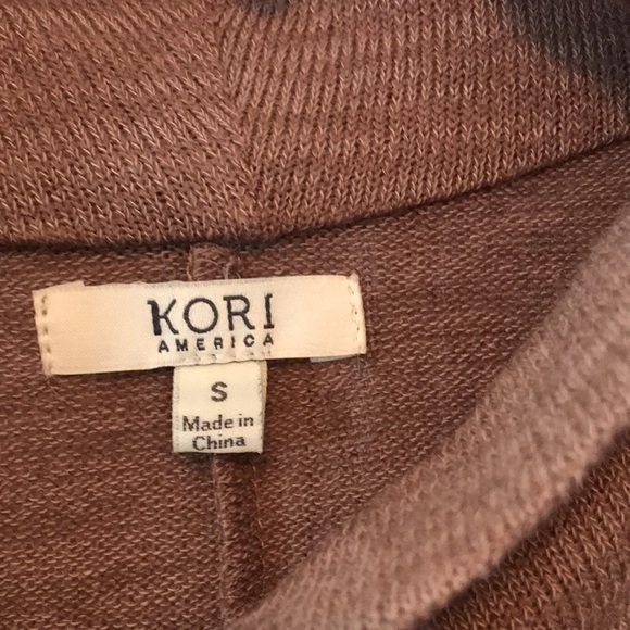 Kori America Cardigan Lace Bottom Small Brown Boho Style with Button Clo… - Picture 11 of 12